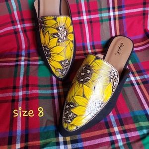 Hand painted mules